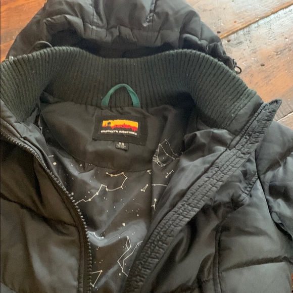 Women's Black Quilted Coat - Picture 7 of 9